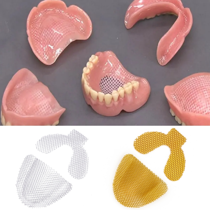Teeth Whitening Trays - 20Pcs Upper Lower Denture Reinforcement Mesh