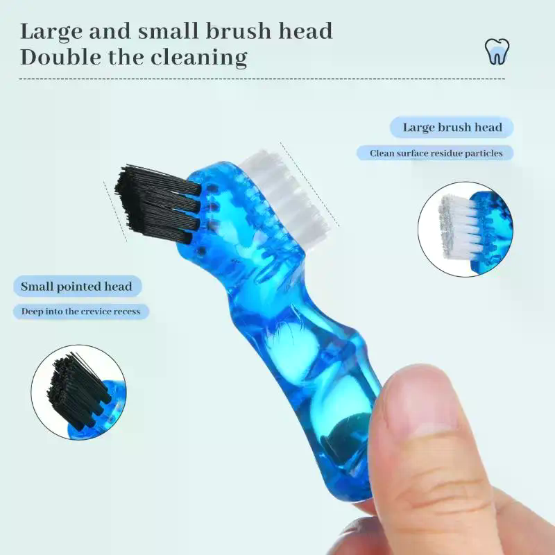 Teeth Whitening With Braces - 1Pcs Mini Denture Cleaning Brush Toothbrushes