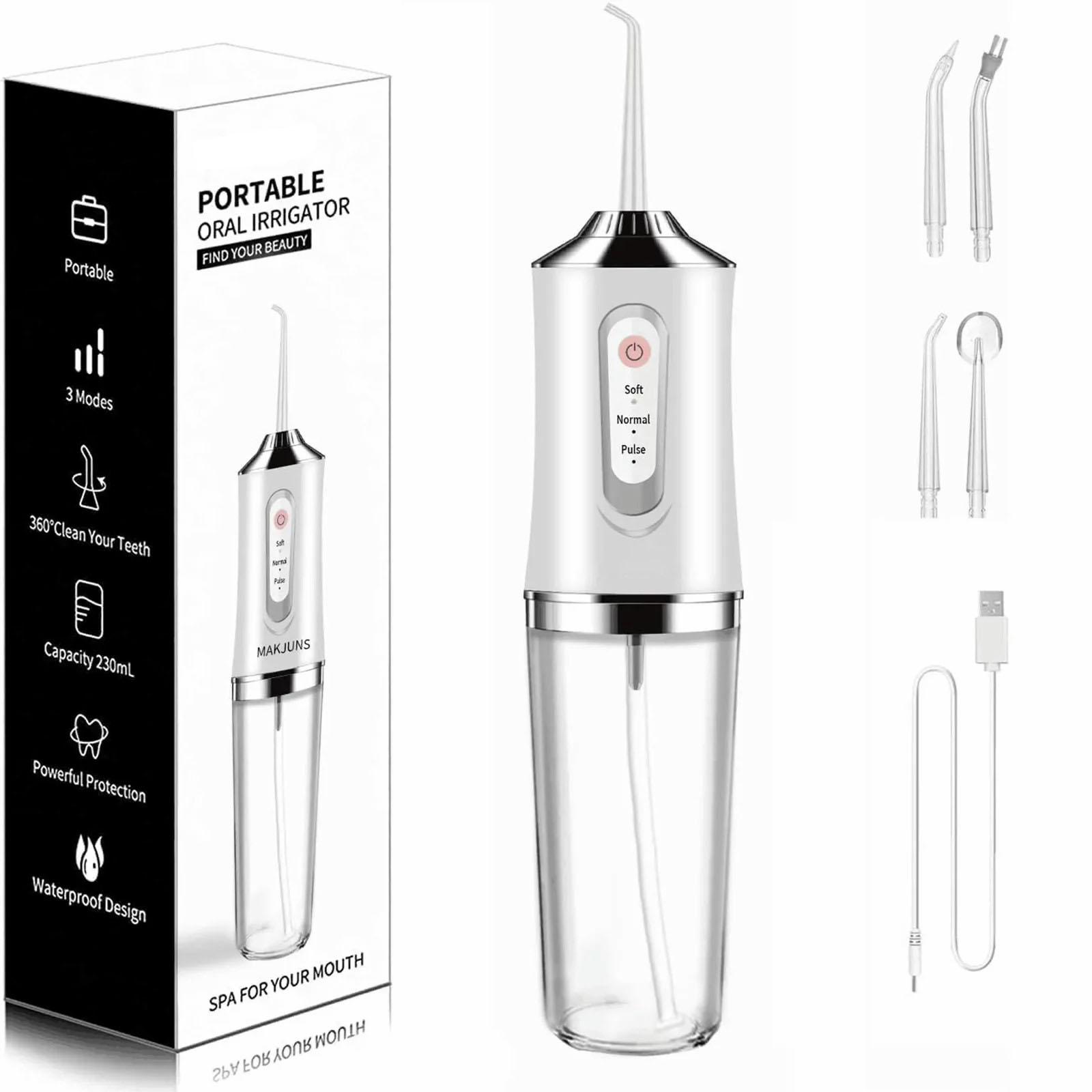 Teeth Whitening With Laser - Portable Dental Water Irrigator Waterpick Whitening