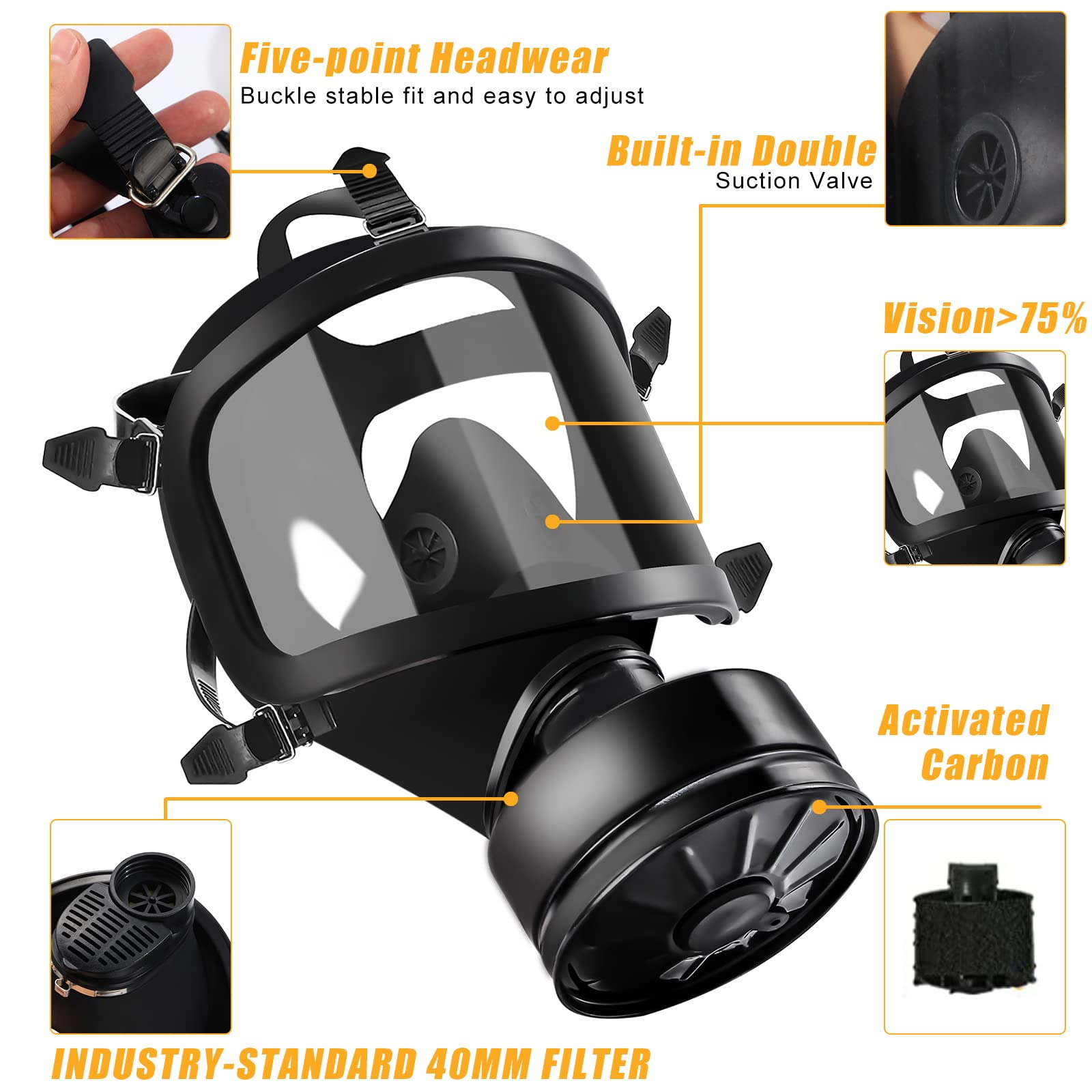 New MF14/87 Respirator, Full F - огляд і ціна Teeth Whitening Mask