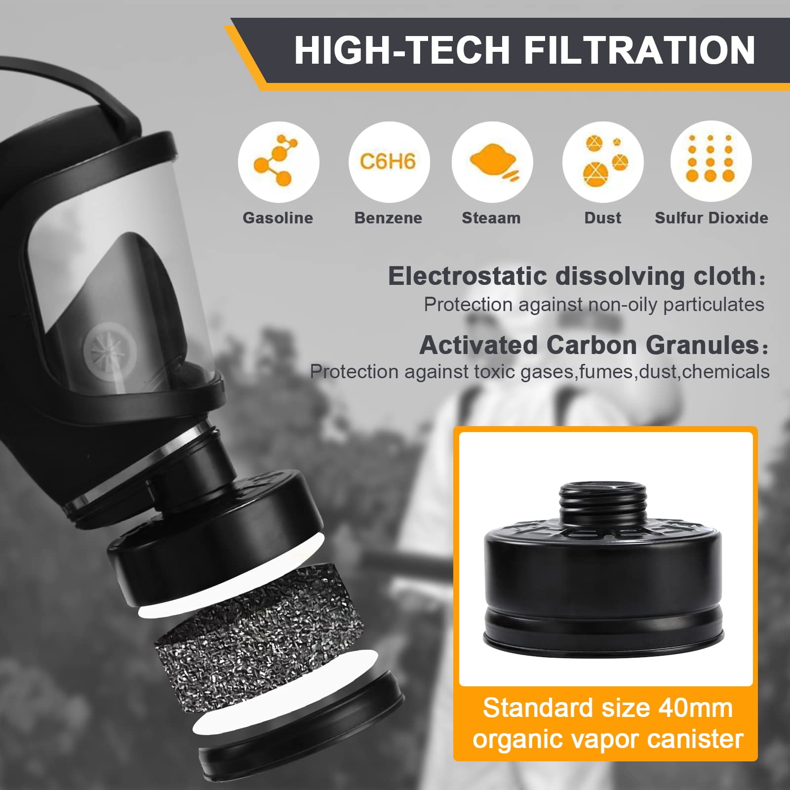 New MF14/87 Respirator, Full F - огляд і ціна Teeth Whitening Mask
