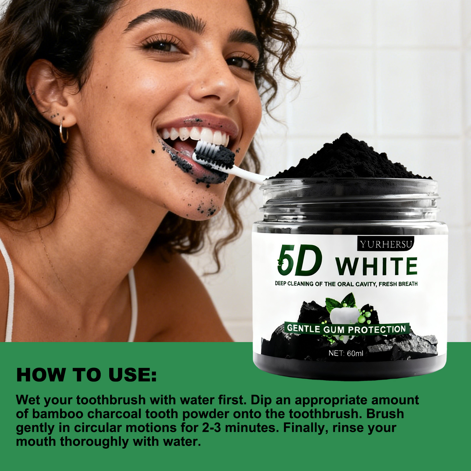 Bamboo Charcoal Teeth Whitenin - огляд і ціна Teeth Whitening Filter