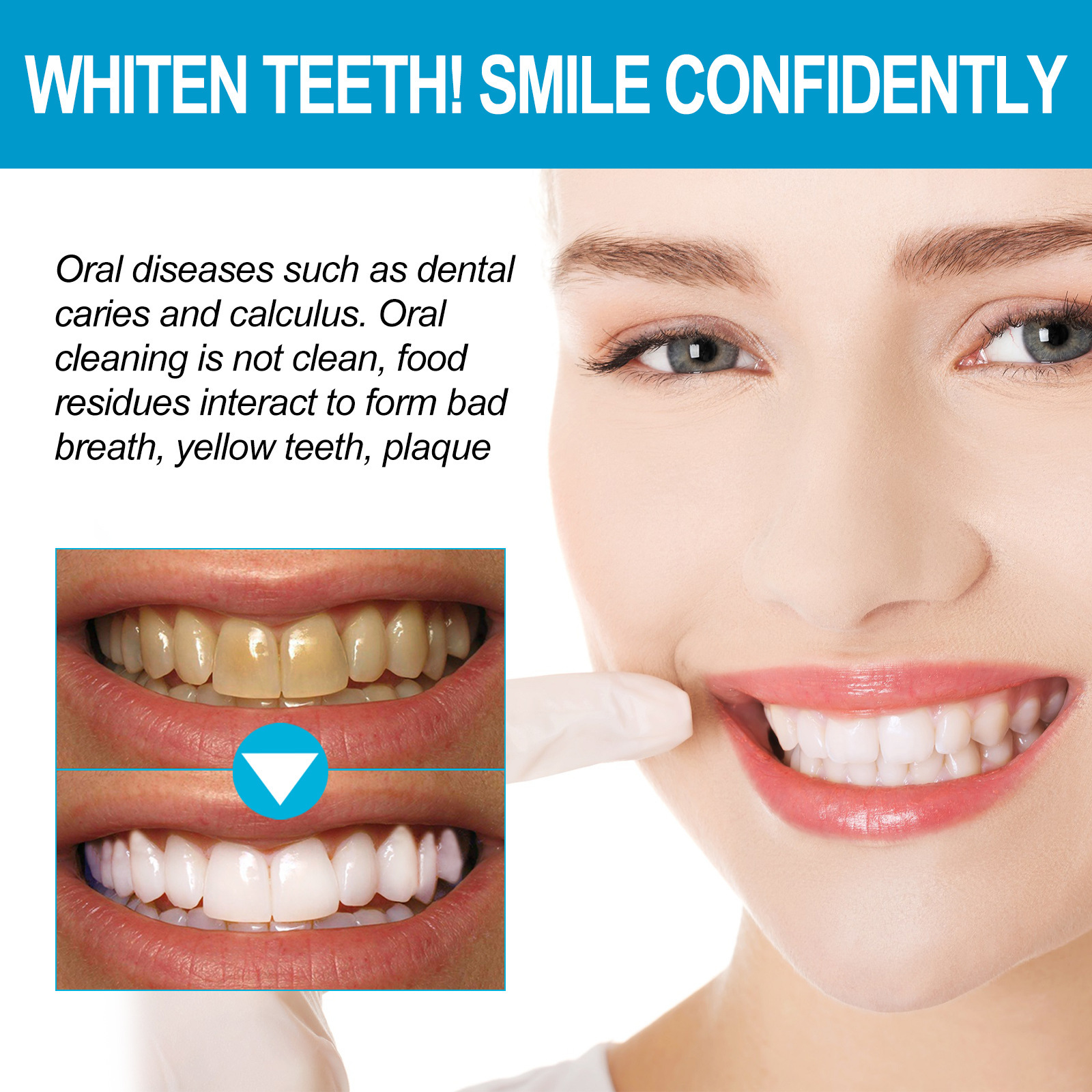 Blueberry Baking Soda Whitenin - огляд і ціна Teeth Whitening Baking Soda
