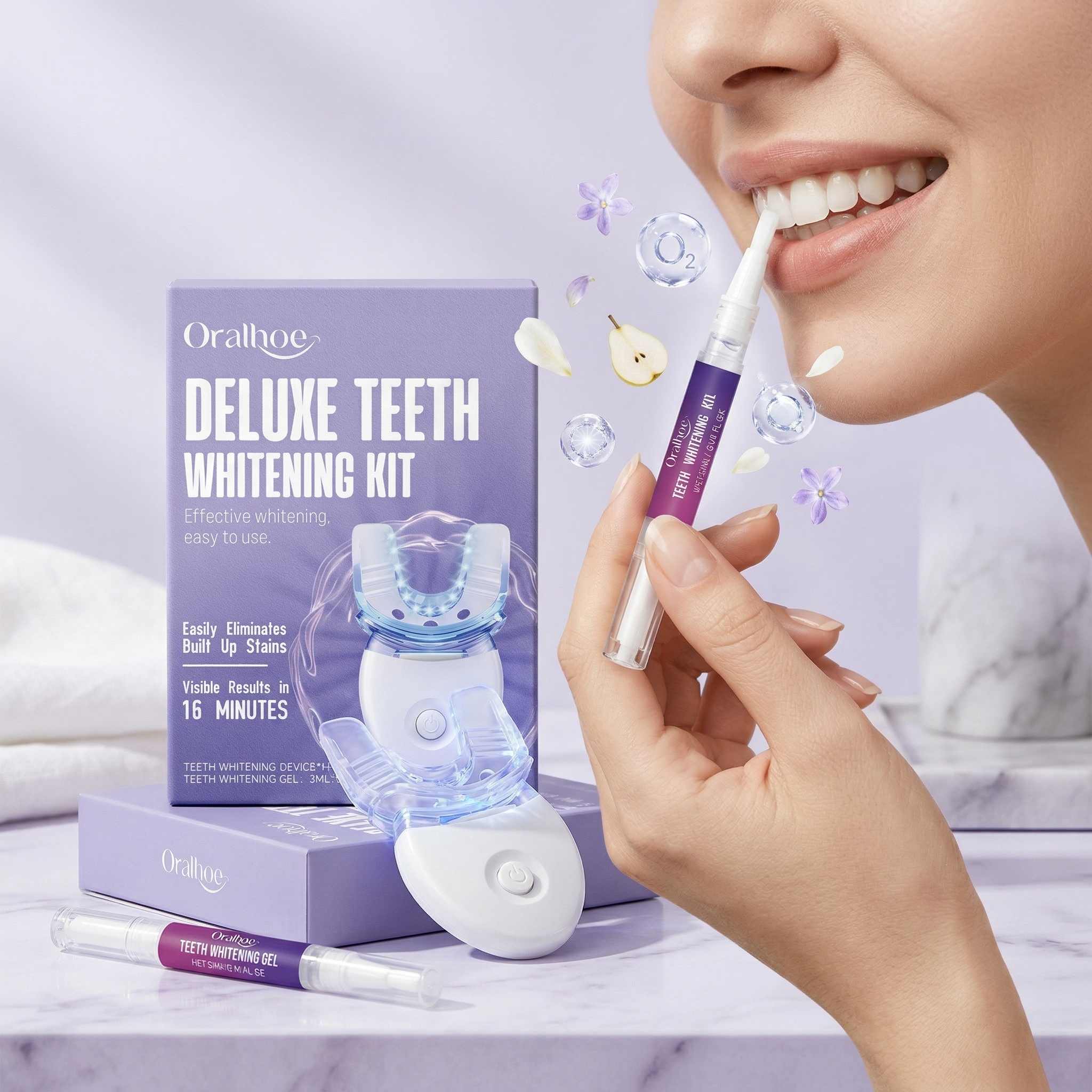 Oralhoe Teeth Care Set Oral Hy - огляд і ціна Teeth Whitening Uv Kit