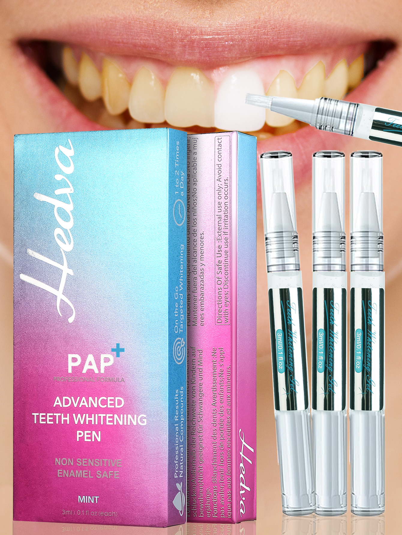 Hedva PAP+ Teeth Whitening Pen - огляд і ціна Teeth Whitening Gel Pen