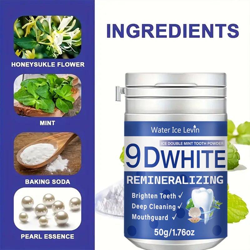 9D White Ice Double Mint Tooth - огляд і ціна Teeth Whitening Baking Soda