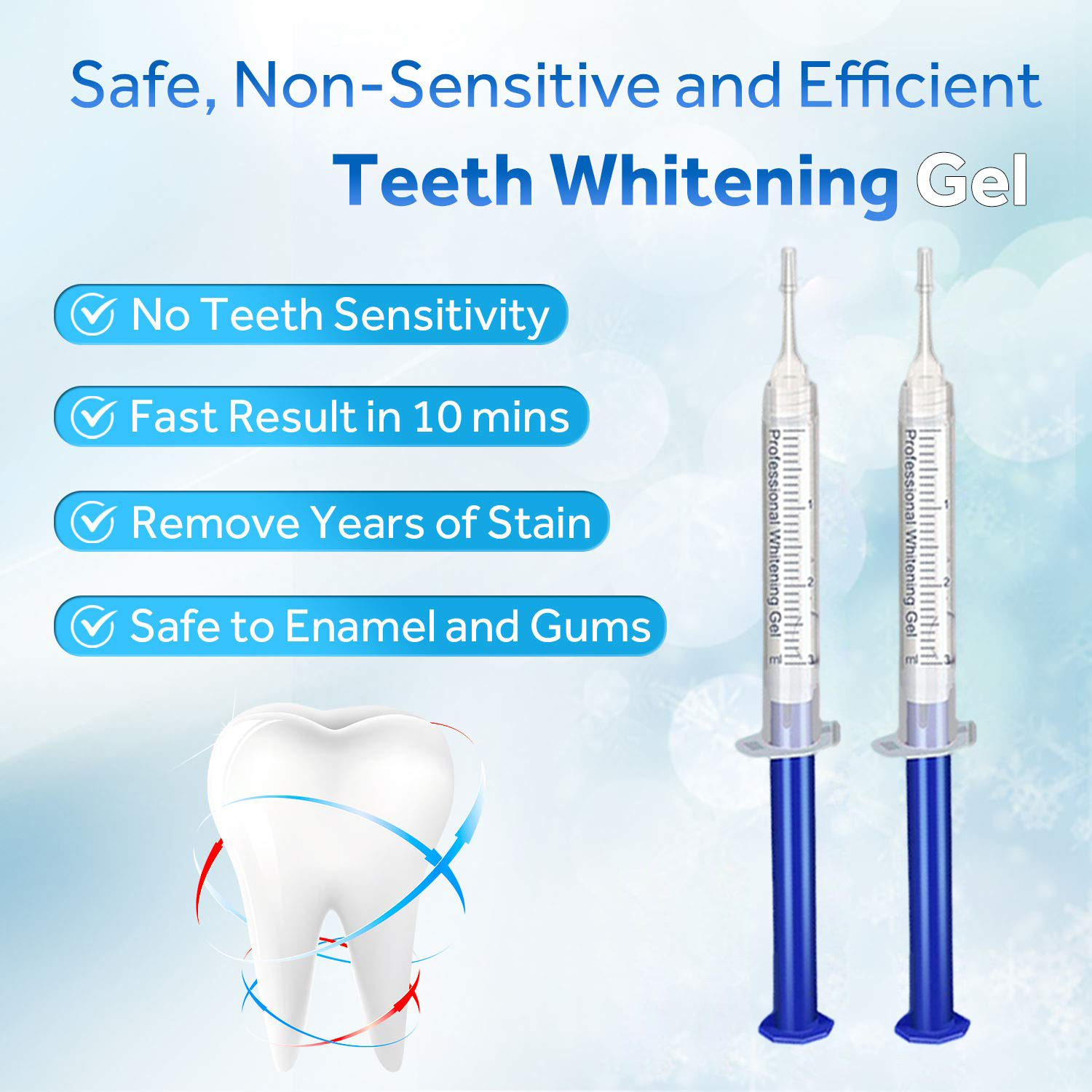 Teeth Whitening Gel Refill Syr - огляд і ціна Teeth Whitening Gel Syringes