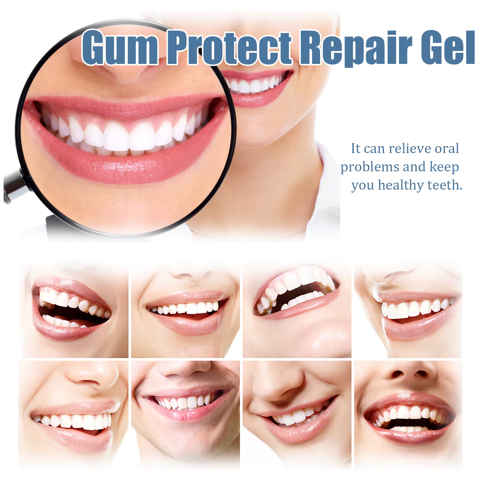 Gum Repair Gel,Dual Herbal Def - огляд і ціна Teeth Whitening Uv Kit