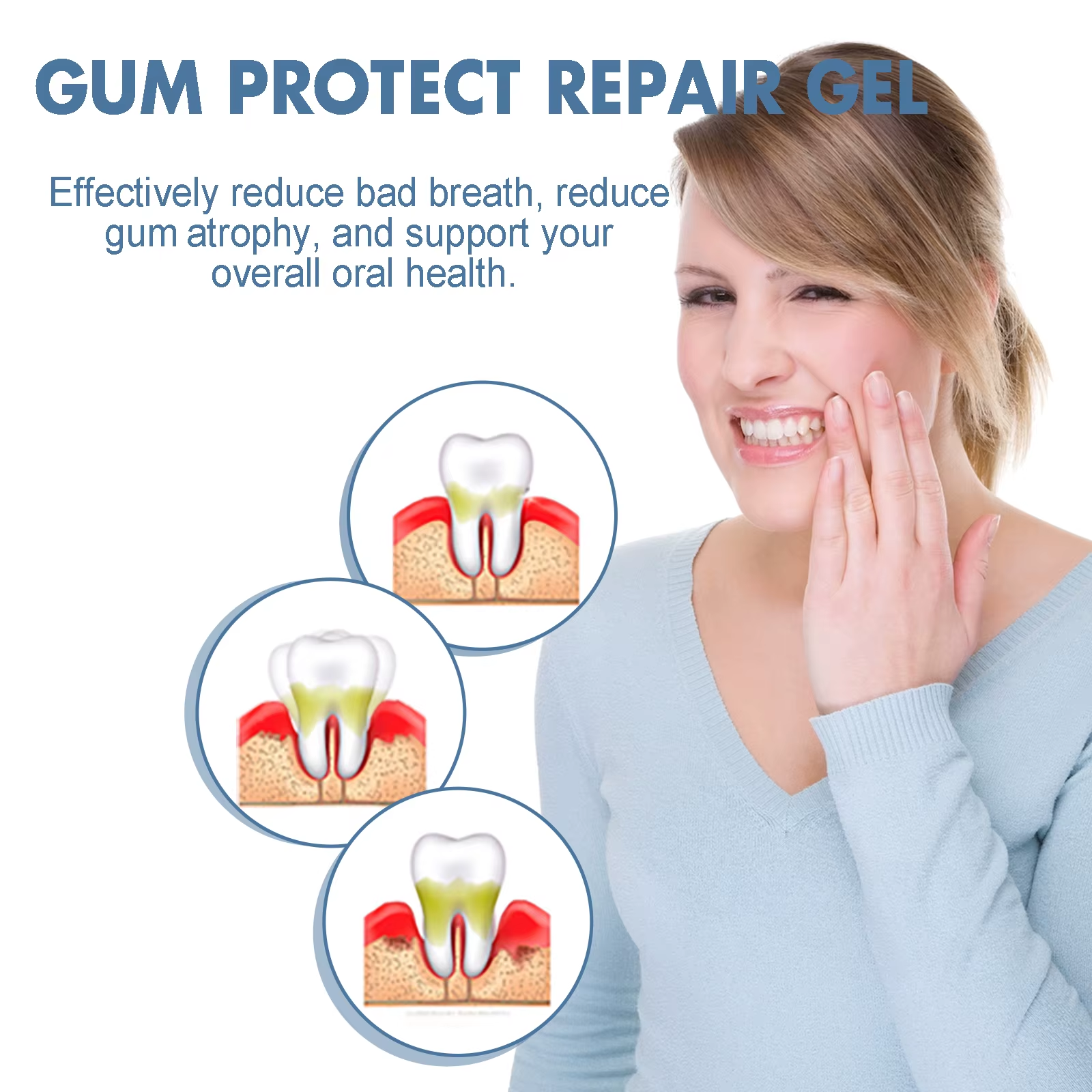 Gum Repair Gel,Dual Herbal Def - огляд і ціна Teeth Whitening Uv Kit