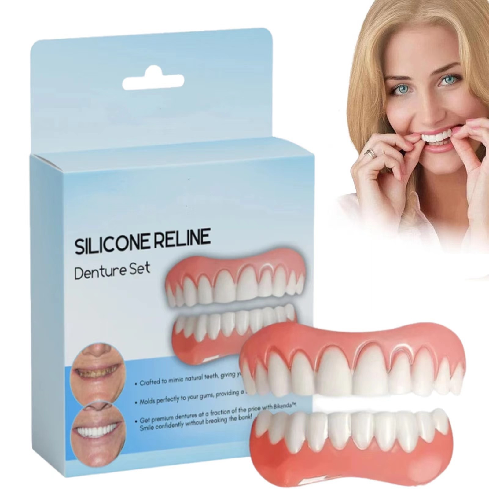 New Denture Silicone Kit Dentu - огляд і ціна Teeth Whitening With Braces