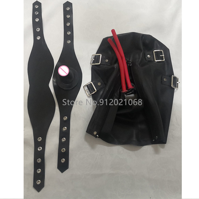 Latex Rubber Hood with Long No - огляд і ціна Teeth Whitening Mask