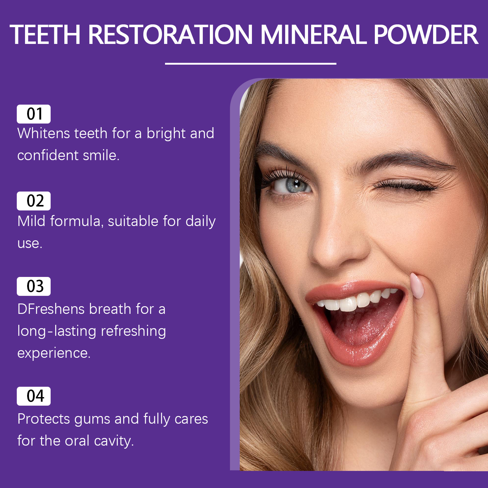 Teeth Restoration Mineral Powd - огляд і ціна Teeth Whitening App