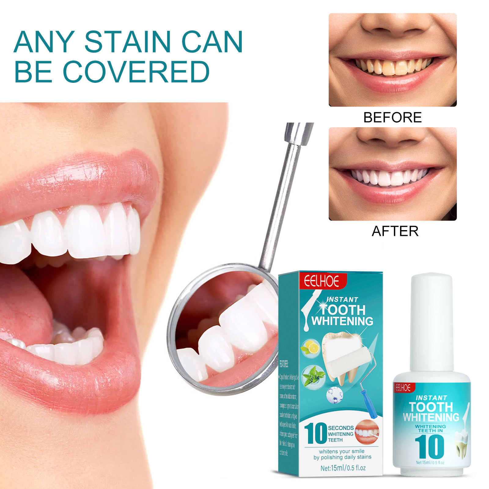 Tooth Whitening Paint Effectiv - огляд і ціна Teeth Whitening Gel Pen