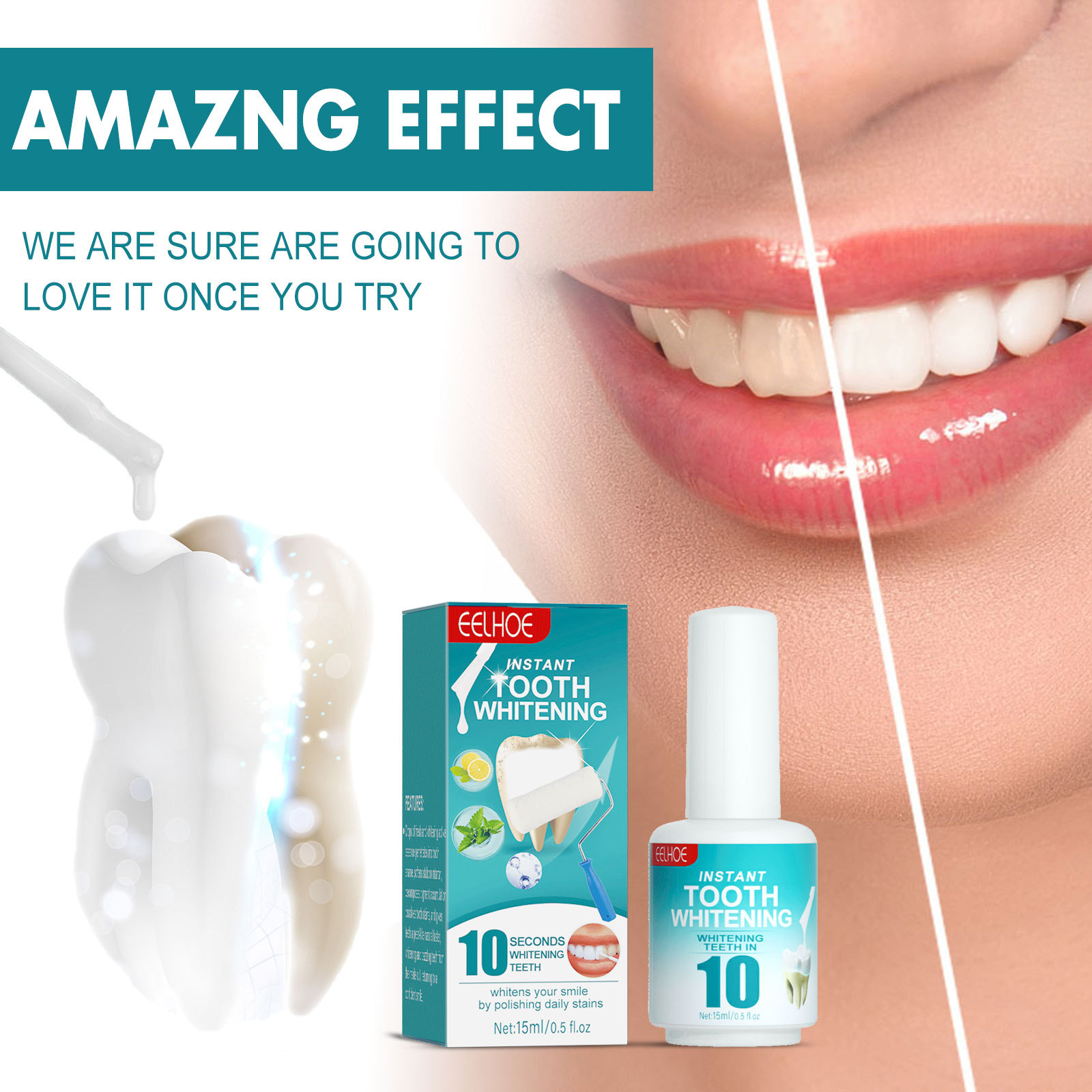 Tooth Whitening Paint Effectiv - огляд і ціна Teeth Whitening Gel Pen