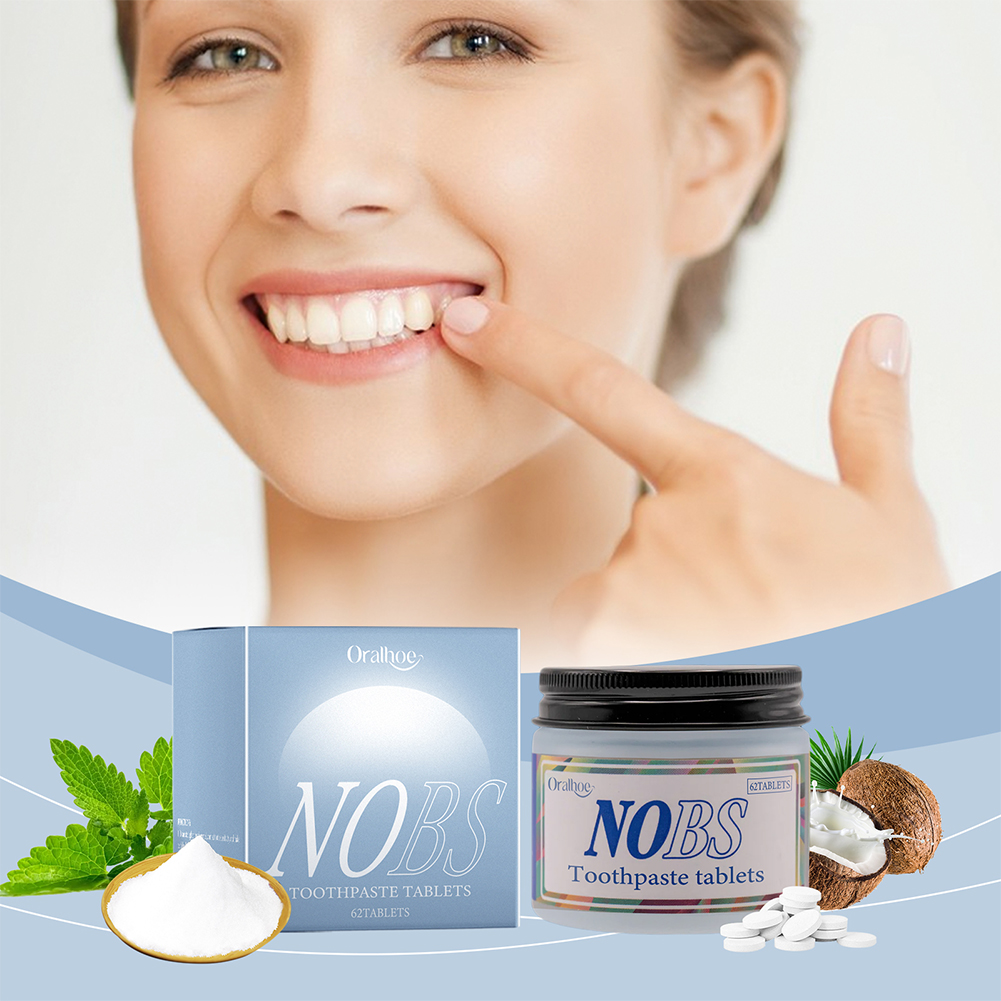 NOBS Toothpaste Tablets - Nano - огляд і ціна Teeth Whitening Baking Soda