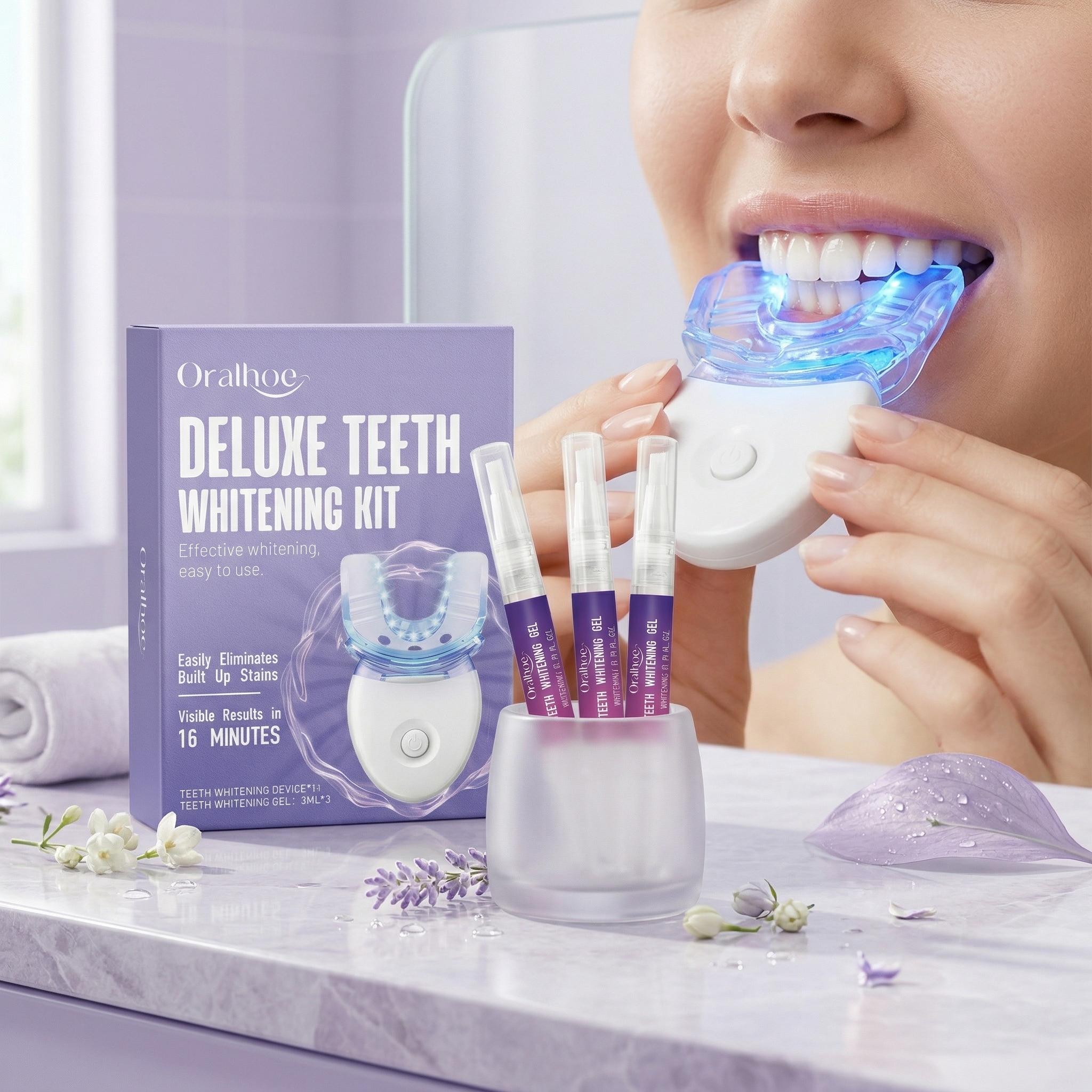 Oralhoe Teeth Care Set Oral Hy - огляд і ціна Teeth Whitening Uv Kit
