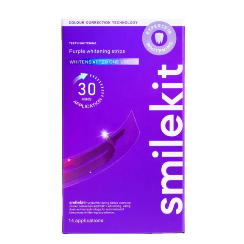 14 Pairs Purple Dental Strips  - огляд і ціна Teeth Whitening Gel Pen