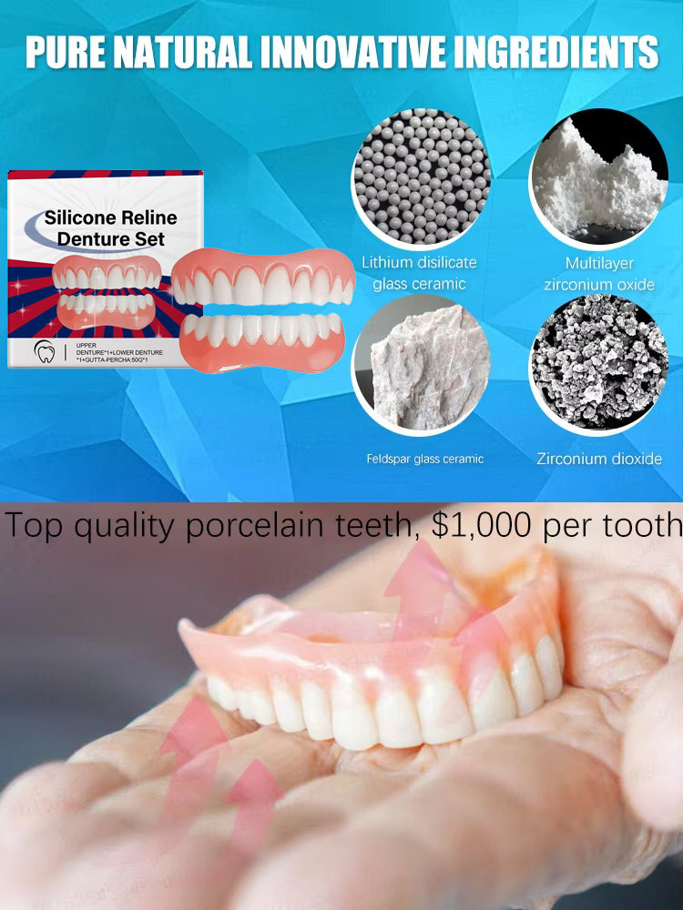 False Teeth Silicone Upper Low - огляд і ціна Teeth Whitening With Braces