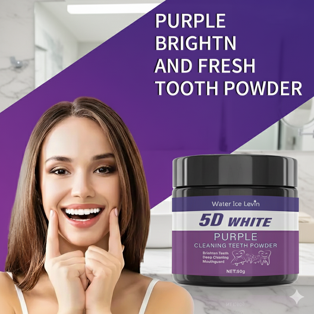 Purple Teeth Whitening Powder  - огляд і ціна Teeth Whitening Filter