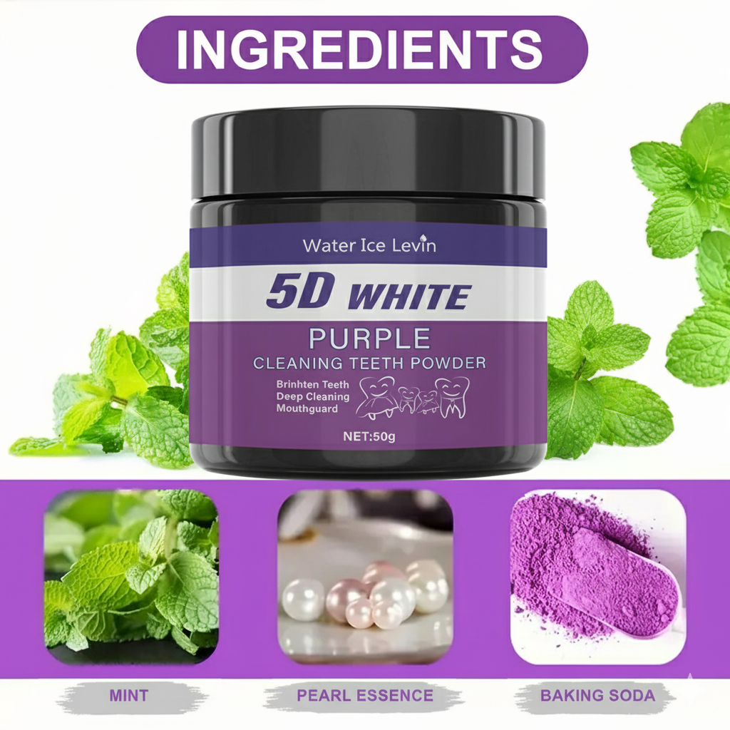 Purple Teeth Whitening Powder  - огляд і ціна Teeth Whitening Filter