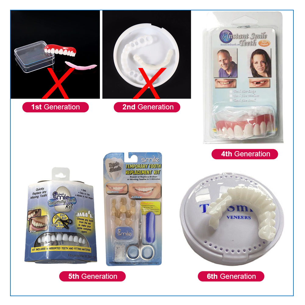 5Pcs Upper Lower Fake Tooth Ve - огляд і ціна Teeth Whitening With Braces