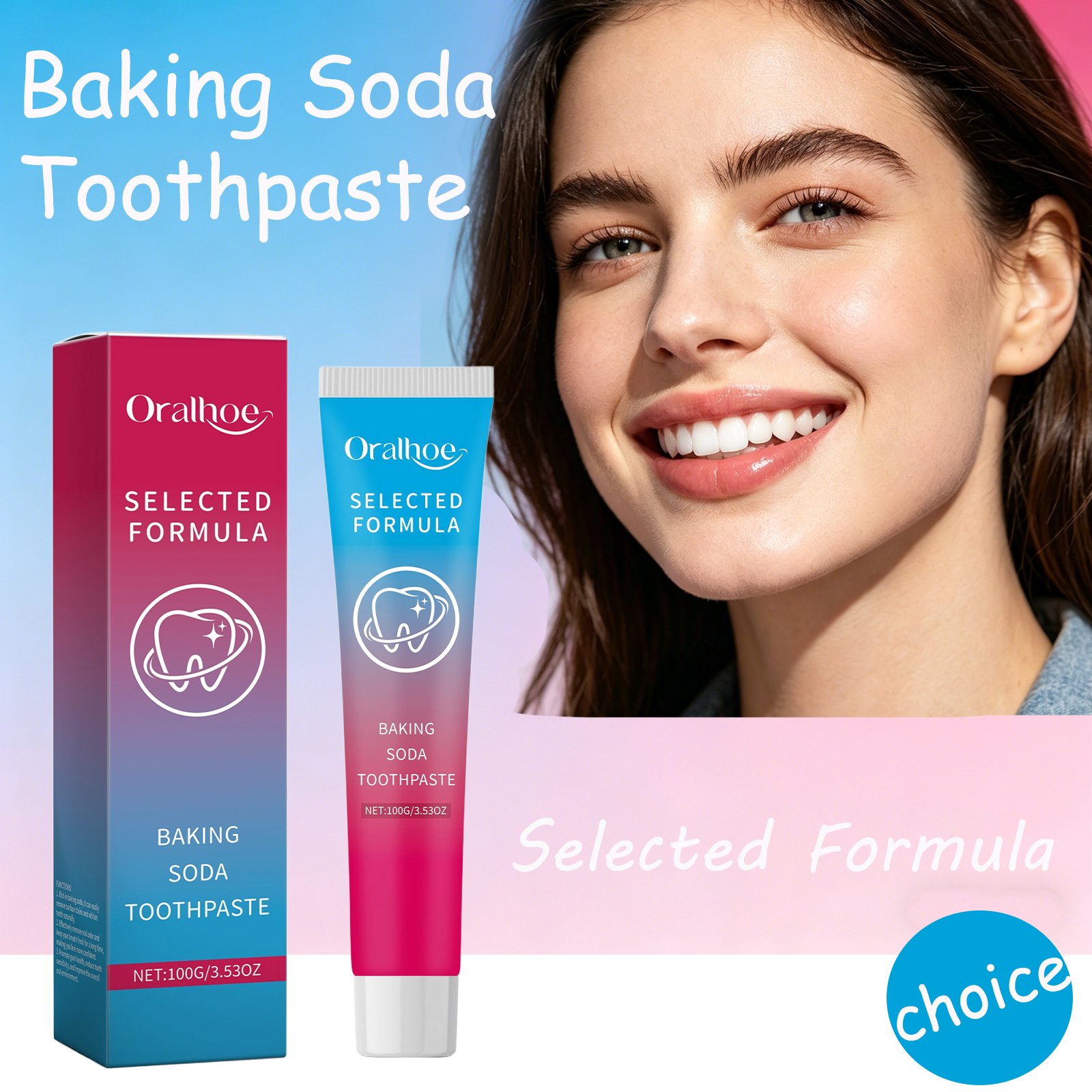 Oralhoe 100G Baking Soda Tooth - огляд і ціна Teeth Whitening Baking Soda