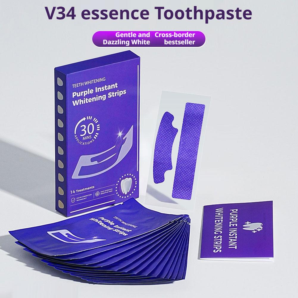 V34 Teeth Whitening Strips - E - огляд і ціна Teeth Whitening Diy