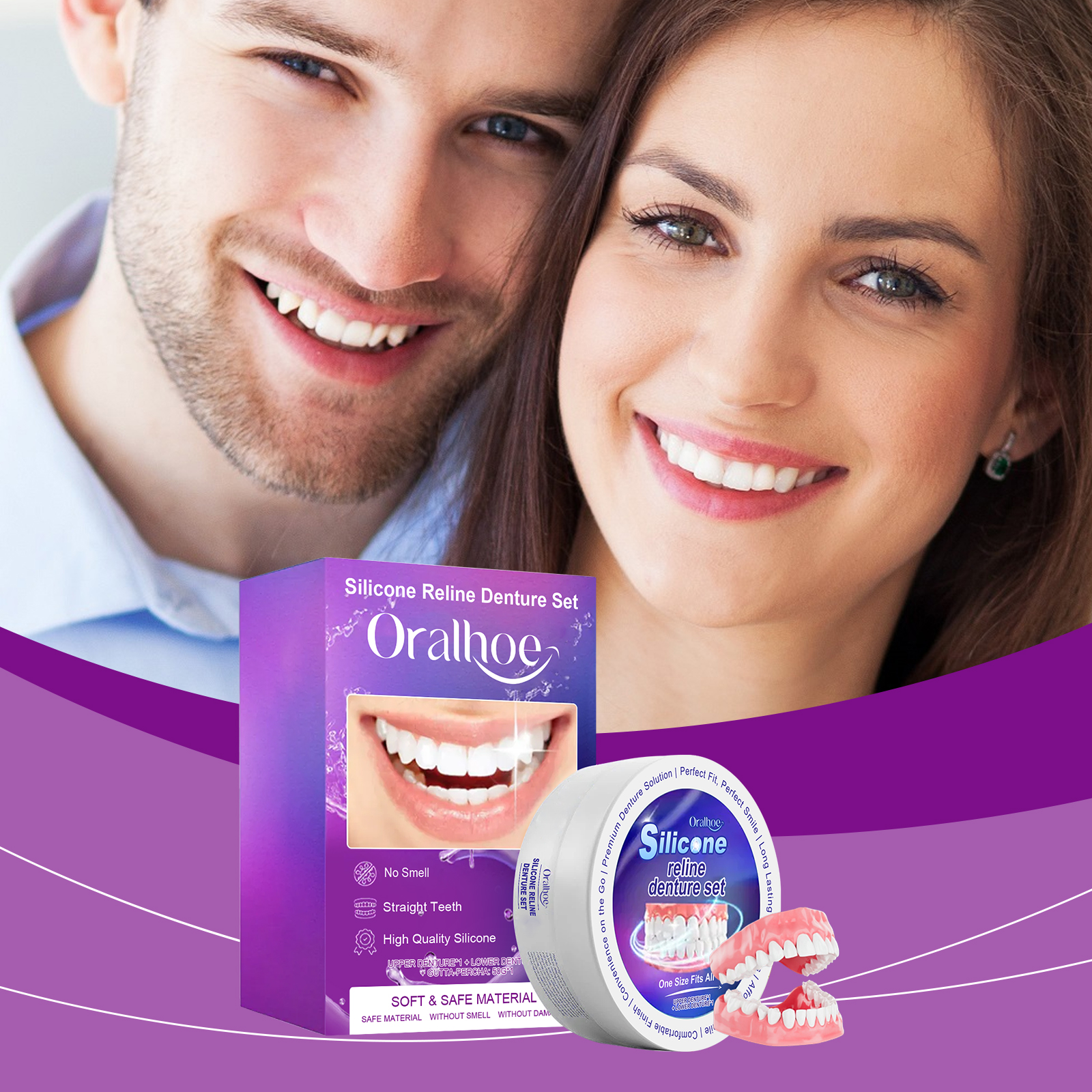 Silicone Denture Set Fit Tempo - огляд і ціна Teeth Whitening With Braces