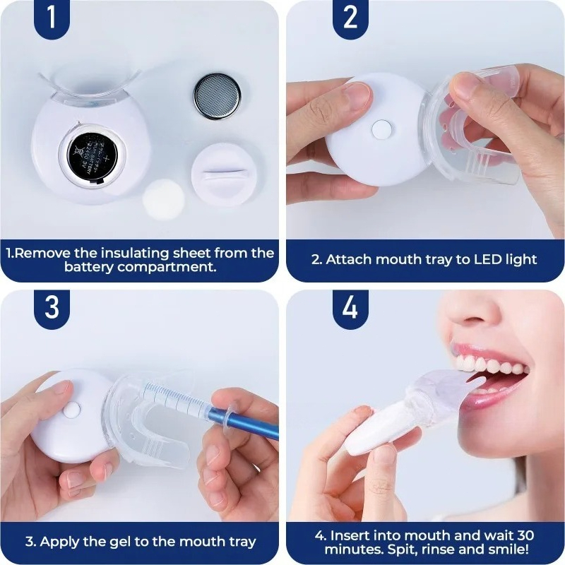 1 Set Clean Oral Cavity Teeth  - огляд і ціна Teeth Whitening Uv Kit