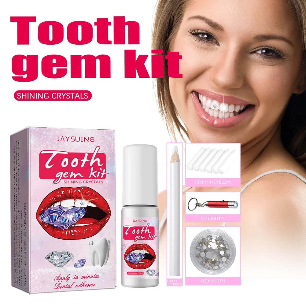 DIY Tooth Gems Kit with Crysta - огляд і ціна Teeth Whitening Diy